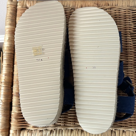 Free People x Intentionally Marine Dream Flatform Sandals Size 7.5 NEW - Picture 9 of 14